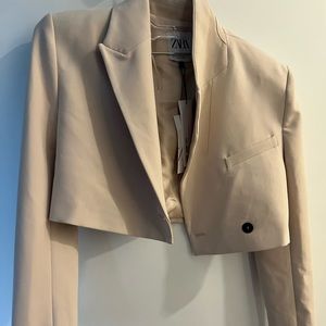 Zara cropped blazer never worn